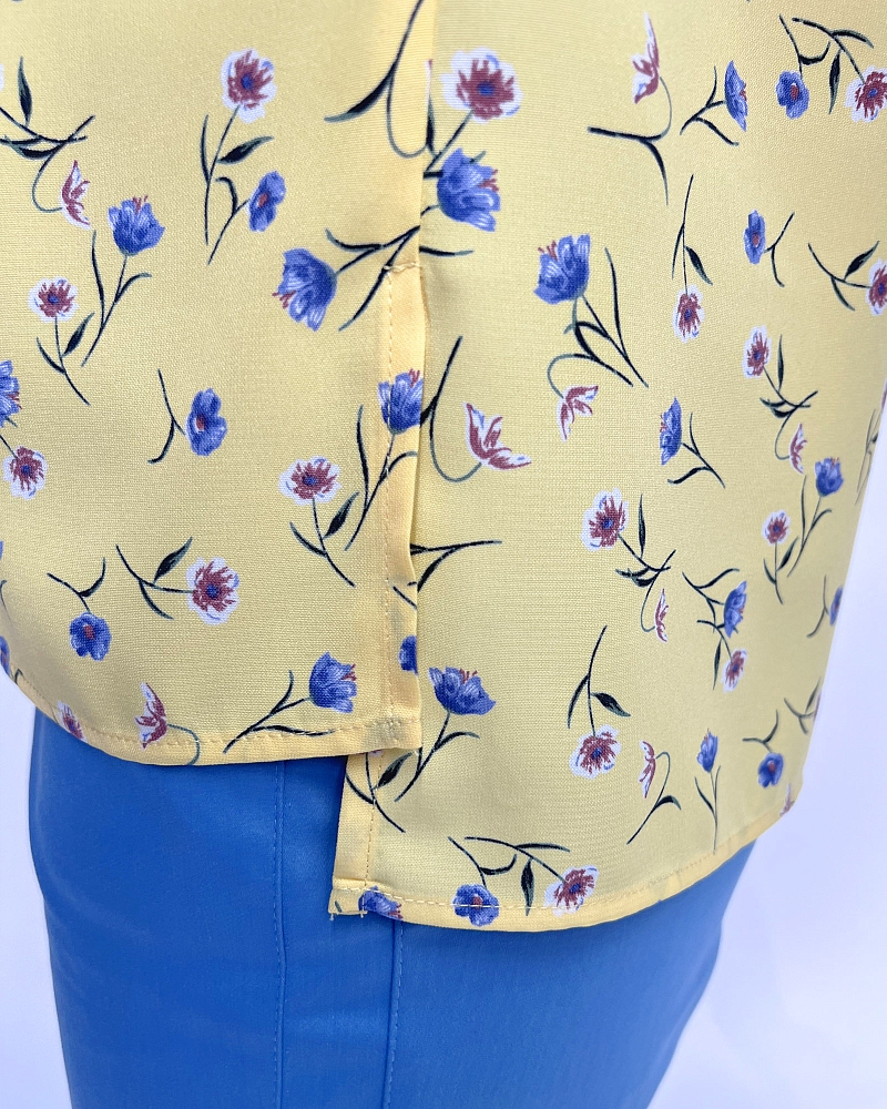 Блуза, цвет принт цветы, 13315-4254/20 - фото