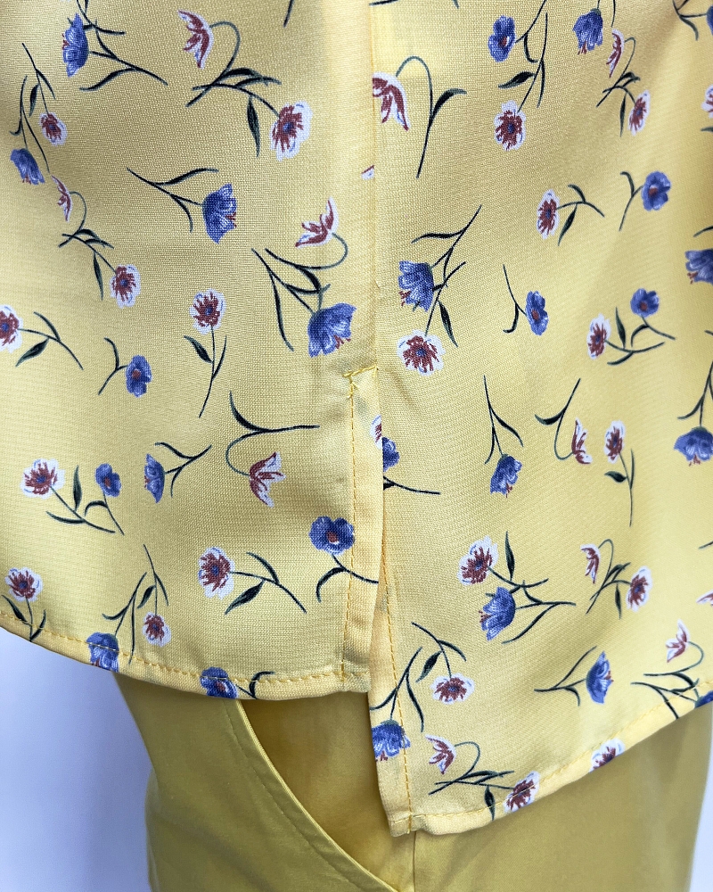 Блуза, цвет принт цветы, 13318-4254/20 - фото