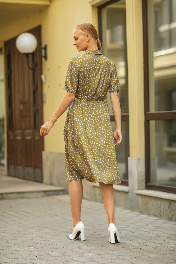 Платье, цвет оливковый, 11467-4284/59 - фото