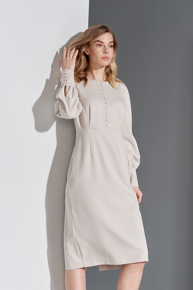Платье женское, Цвет:  винтажный белый - фото
