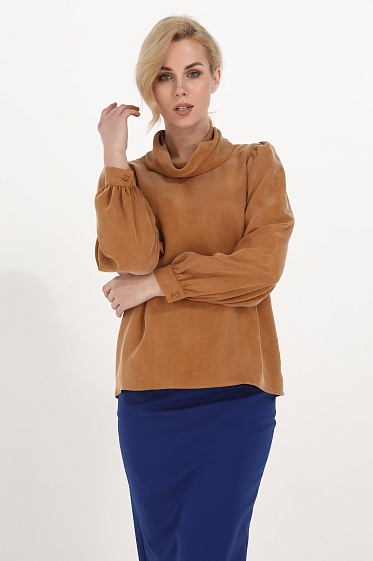 Блуза, цвет мускатный орех, 13436-4296/22 - фото