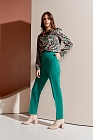 Блуза женская, Цвет: зеленый, принт - фото 2