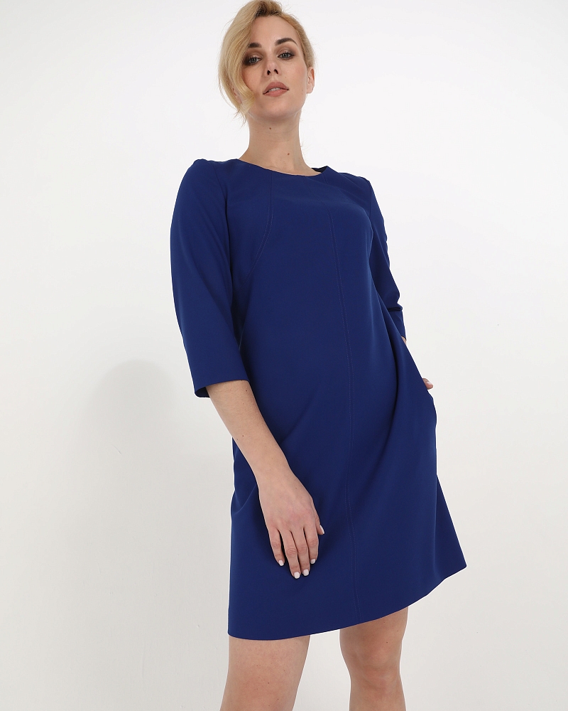 Платье, цвет синий кобальт, 11534-2420/7 - фото